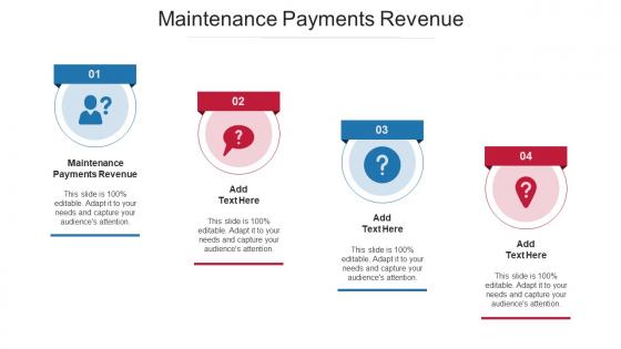Maintenance Payments Revenue Ppt PowerPoint Presentation Professional Graphic Cpb