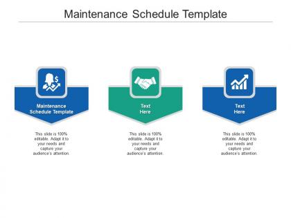 Maintenance schedule template ppt powerpoint presentation visual aids background images cpb