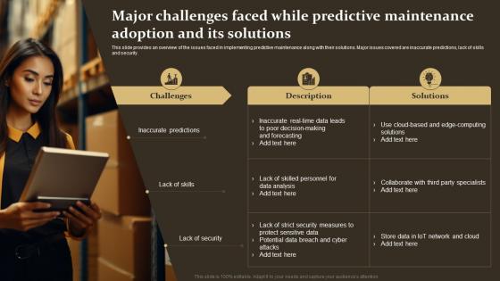 Major Challenges Faced While Predictive Maintenance IoT Supply Chain Management IoT SS