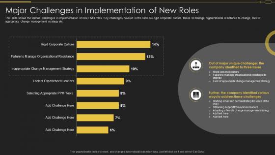 Major Challenges In Implementation Of New Roles Pmo Roles In Implementation Digitalization