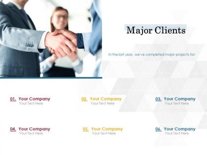 Major clients opportunity ppt powerpoint presentation professional