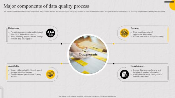 Major Components Of Data Quality Process