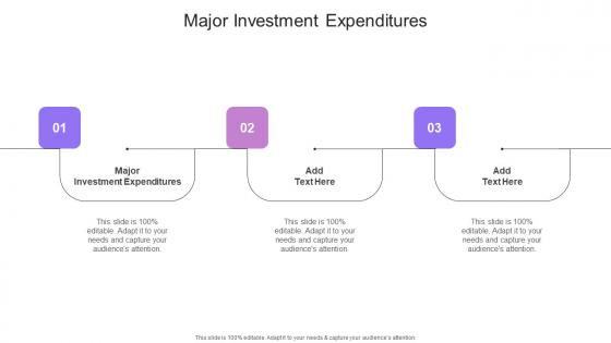 Major Investment Expenditures In Powerpoint And Google Slides Cpb