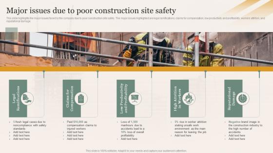 Major Issues Due To Poor Construction Site Safety Enhancing Safety Of Civil Construction Site