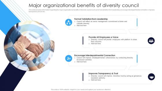 Major Organizational Benefits Of Diversity Council Multicultural Diversity Development