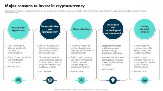 Major Reasons To Invest In Cryptocurrency Exploring The Role BCT SS