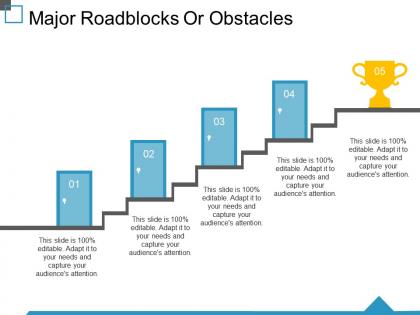 Major roadblocks or obstacles ppt images