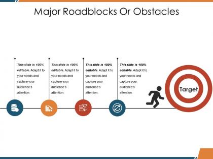 Major roadblocks or obstacles ppt visual aids summary