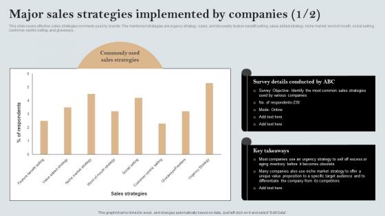 Major Sales Strategies Implemented By Companies A Comprehensive Guide MKT SS V