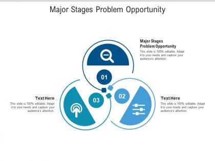 Major stages problem opportunity ppt powerpoint presentation layouts guidelines cpb