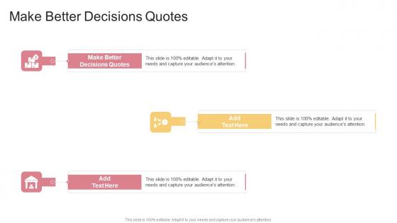 Make Better Decisions Quotes In Powerpoint And Google Slides Cpb