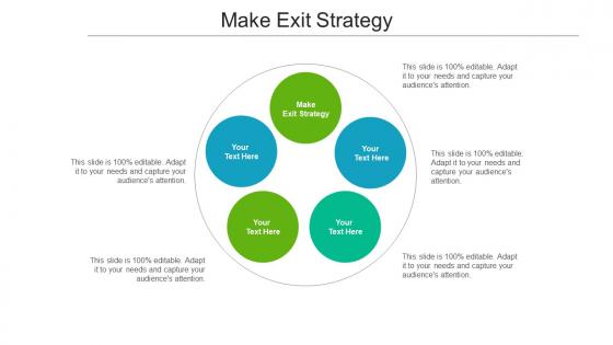 Make exit strategy ppt powerpoint presentation ideas skills cpb
