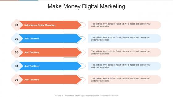 Make Money Digital Marketing In Powerpoint And Google Slides Cpb