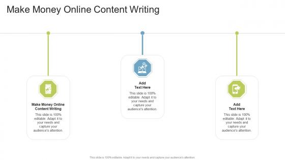 Make Money Online Content Writing In Powerpoint And Google Slides Cpb