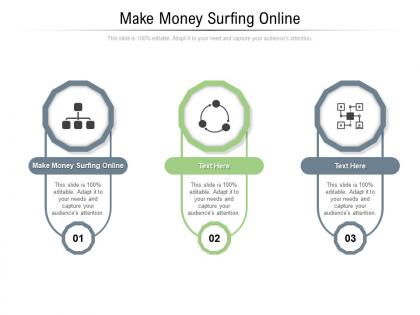 Make money surfing online ppt powerpoint presentation icon gallery cpb