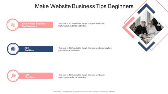 Make Website Business Tips Beginners In Powerpoint And Google Slides Cpb