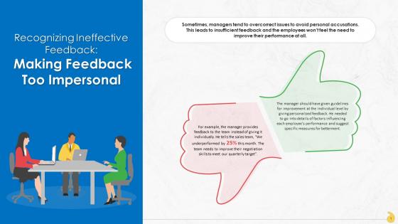 Making Feedback Too Impersonal Makes It Ineffective Training Ppt