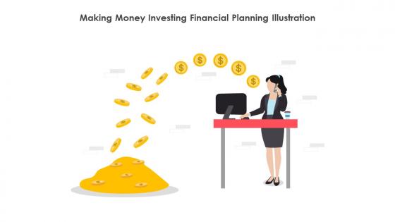 Making Money Investing Financial Planning Illustration