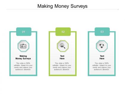 Making money surveys ppt powerpoint presentation infographics guidelines cpb