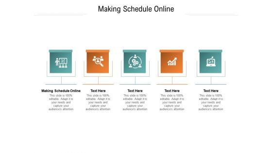 Making schedule online ppt powerpoint presentation pictures visuals cpb
