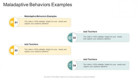 Maladaptive Behaviors Examples In Powerpoint And Google Slides Cpb