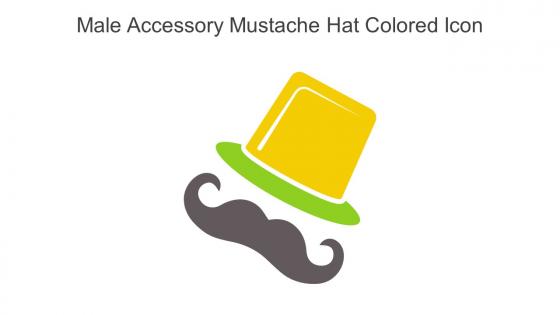 Male Accessory Mustache Hat Colored Icon In Powerpoint Pptx Png And Editable Eps Format