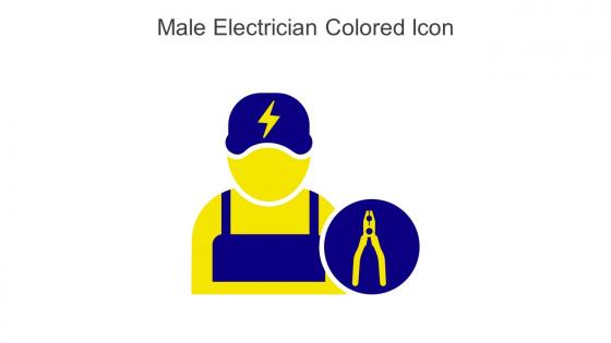 Male Electrician Colored Icon In Powerpoint Pptx Png And Editable Eps Format