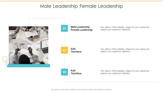 Male Leadership Female Leadership In Powerpoint And Google Slides Cpb