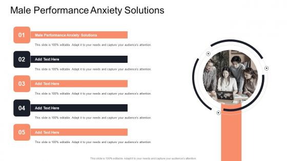 Male Performance Anxiety Solutions In Powerpoint And Google Slides Cpb