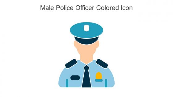 Male Police Officer Colored Icon In Powerpoint Pptx Png And Editable Eps Format