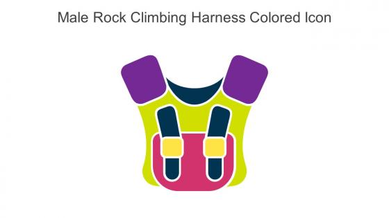 Male Rock Climbing Harness Colored Icon In Powerpoint Pptx Png And Editable Eps Format
