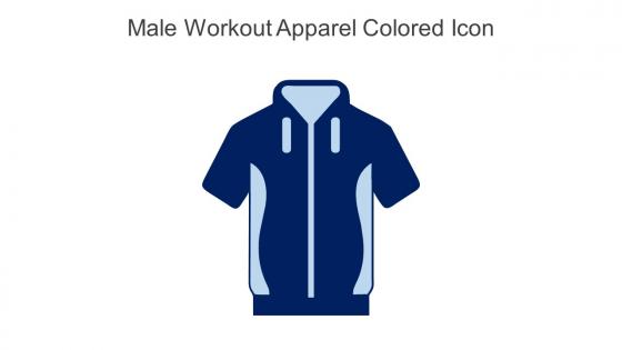 Male Workout Apparel Colored Icon In Powerpoint Pptx Png And Editable Eps Format
