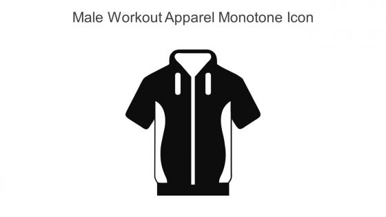 Male Workout Apparel Monotone Icon In Powerpoint Pptx Png And Editable Eps Format