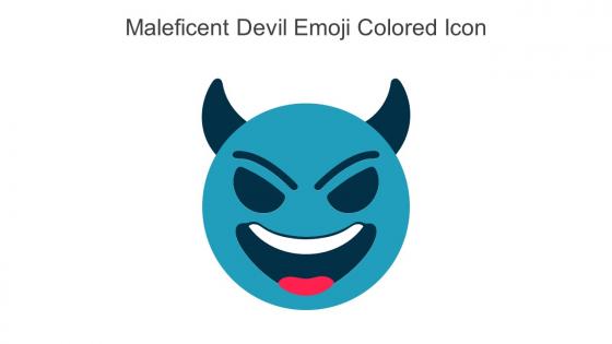 Maleficent Devil Emoji Colored Icon In Powerpoint Pptx Png And Editable Eps Format