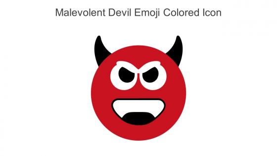 Malevolent Devil Emoji Colored Icon In Powerpoint Pptx Png And Editable Eps Format