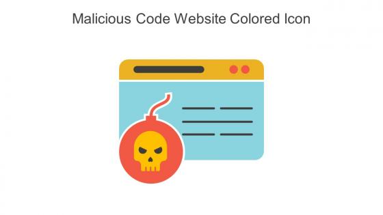 Malicious Code Website Colored Icon In Powerpoint Pptx Png And Editable Eps Format