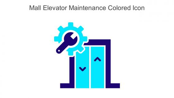 Mall Elevator Maintenance Colored Icon In Powerpoint Pptx Png And Editable Eps Format