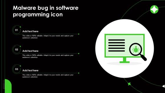 Malware Bug In Software Programming Icon