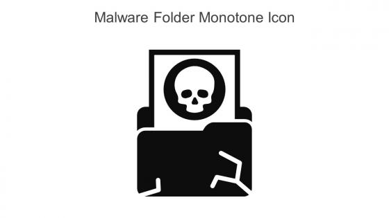 Malware Folder Monotone Icon In Powerpoint Pptx Png And Editable Eps Format