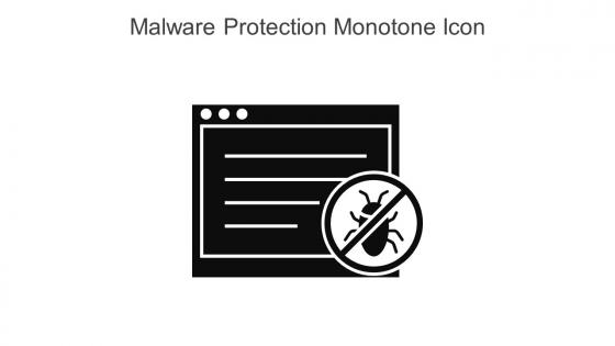 Malware Protection Monotone Icon In Powerpoint Pptx Png And Editable Eps Format