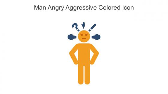Man Angry Aggressive Colored Icon In Powerpoint Pptx Png And Editable Eps Format