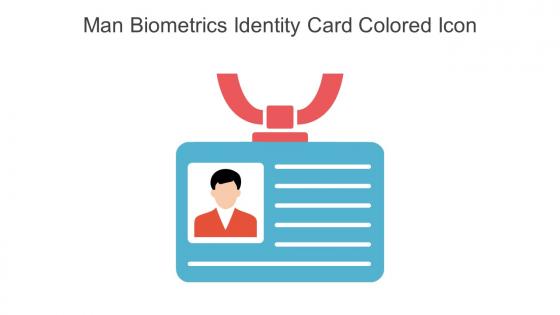 Man Biometrics Identity Card Colored Icon In Powerpoint Pptx Png And Editable Eps Format