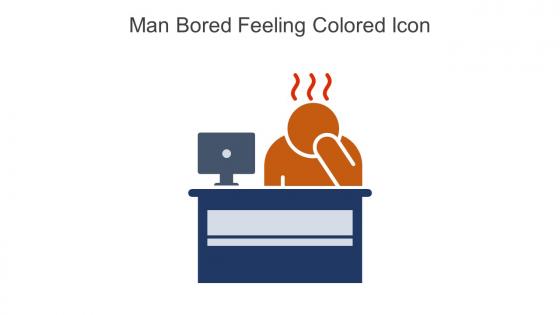Man Bored Feeling Colored Icon In Powerpoint Pptx Png And Editable Eps Format