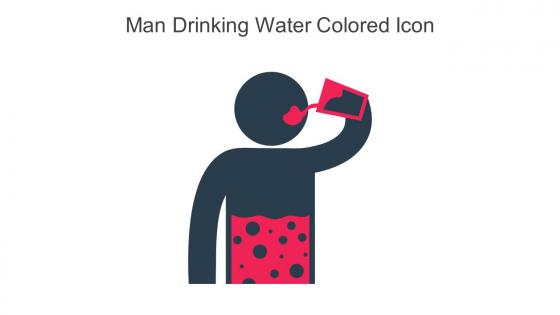 Man Drinking Water Colored Icon In Powerpoint Pptx Png And Editable Eps Format