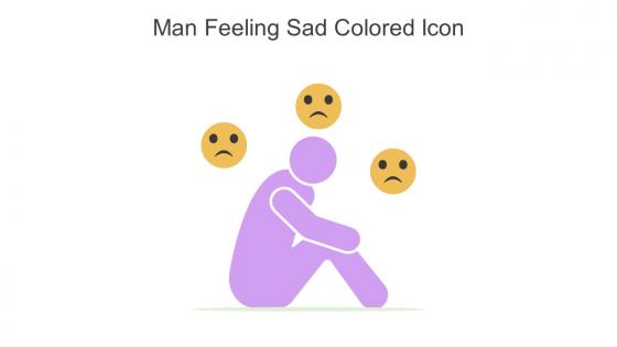Man Feeling Sad Colored Icon In Powerpoint Pptx Png And Editable Eps Format