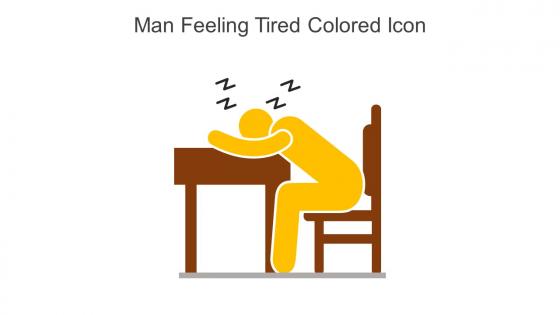Man Feeling Tired Colored Icon In Powerpoint Pptx Png And Editable Eps Format