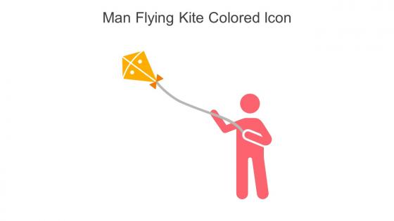 Man Flying Kite Colored Icon In Powerpoint Pptx Png And Editable Eps Format