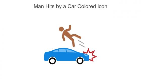 Man Hits By A Car Colored Icon In Powerpoint Pptx Png And Editable Eps Format
