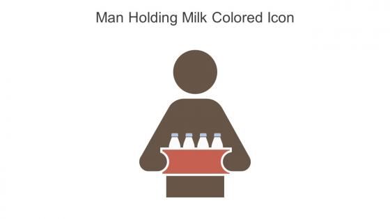 Man Holding Milk Colored Icon In Powerpoint Pptx Png And Editable Eps Format