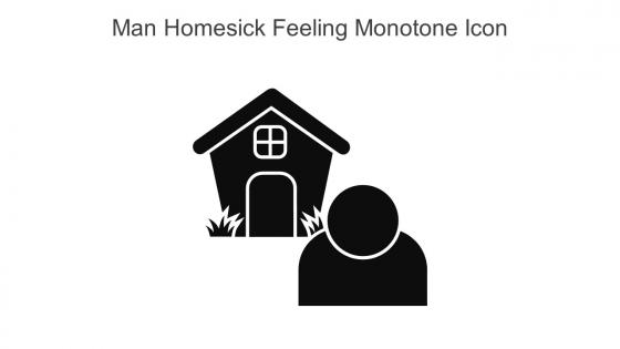 Man Homesick Feeling Monotone Icon In Powerpoint Pptx Png And Editable Eps Format